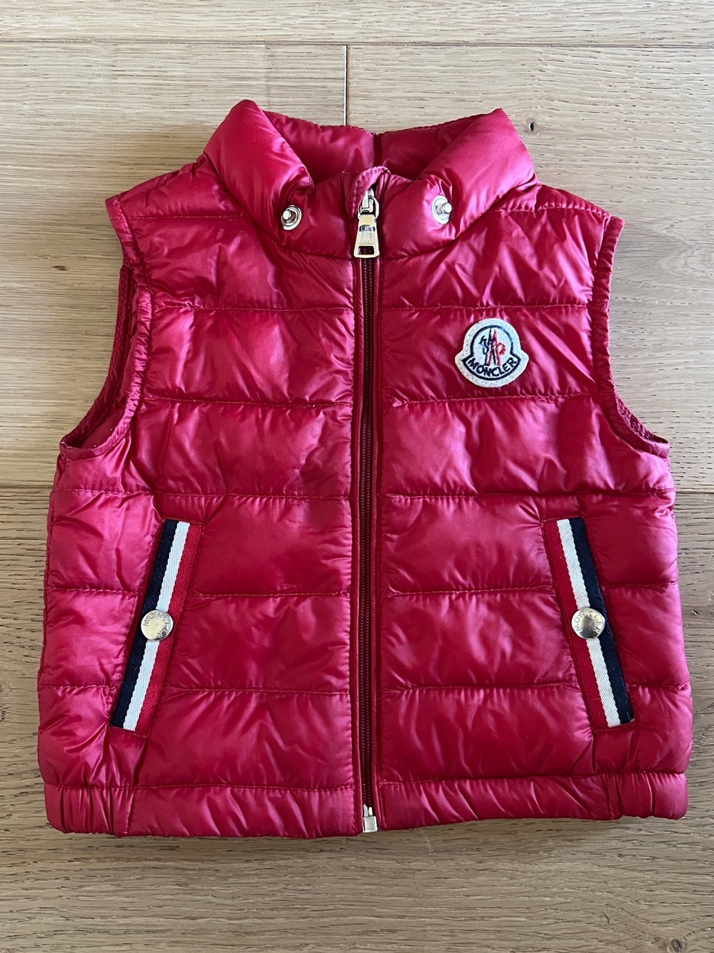 Moncler Baby Red Quilted Puffer Vest - like new